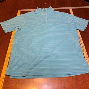 GOLF SHIRT TOMMY BAHAMA POLO MENS XL BLUE STRIPED